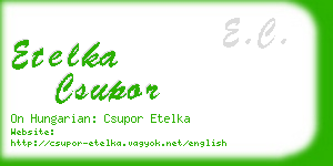 etelka csupor business card